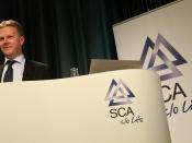 SCA CEO Jan Johansson at press conference Q1 2012