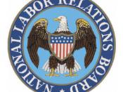 English: Color logo of the National Labor Relations Board, an independent agency of the United States federal government.