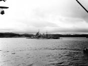 HMS Prince of Wales off Newfoundland, 10–12 August 1941, after bringing Prime Minister Winston Churchill across the Atlantic to meet with President Franklin D. Roosevelt for the Atlantic Charter Conference