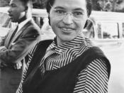 English: Photograph of Rosa Parks with Dr. Martin Luther King jr. (ca. 1955) Mrs. Rosa Parks altered the negro progress in Montgomery, Alabama, 1955, by the bus boycott she unwillingly began. National Archives record ID: 306-PSD-65-1882 (Box 93). Source: 