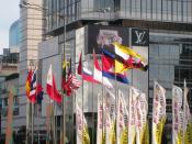 English: The flags of ASEAN nations raised in MH Thamrin Avenue, Jakarta, during 18th ASEAN Summit, Jakarta, 8 May 2011.