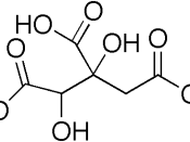Chemical structure of hydroxycitric acid