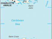 Map of the United States Virgin Islands