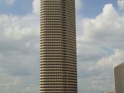 English: America Tower in the American General Center in Houston, houses the headquarters of Baker Hughes - Formerly housed the headquarters of Continental Airlines