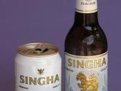 Singha beer is Boon Rawd's most famous product