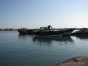 English: Fishing boats docked at the Port of Djibouti.