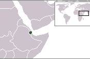 Location of Djibouti.