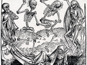 The Dance of Death (1493) by Michael Wolgemut, from the Liber chronicarum by Hartmann Schedel.