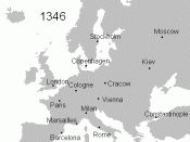 English: Black Death strikes Europe: 1347-1353