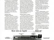 Introductory Apple 1 Computer advertisement published in the October 1976 issue of Interface Age magazine. In this issue also had an article titled 