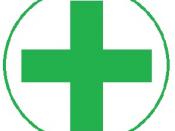 English: The Green plus under the circle is official identification mark for Indian pharmacist.