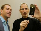 With CEO of Apple Inc. Steve Jobs.