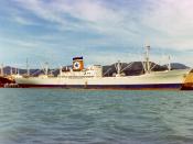 English: The refrigerated general cargo ship Gladstone Star alongside in Nelson, New Zealand