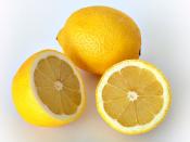 This image shows a whole and a cut lemon. It is an edit of Image:Lemon.jpg to reduce blown highlights and slightly darken image.