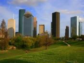 English: Photograph of the skyline of Downtown Houston, Texas Español: Una foto del panorama urbano de Downtown Houston Category:Images of Houston, Texas