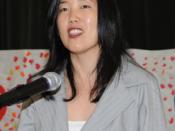 English: Michelle Rhee speaking to a NOAA student award ceremony