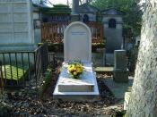 Photographie de la tombe de Pierre Bourdieu au cimetierre du père Lachaise