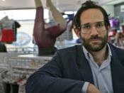 Dov Charney at American Apparel store