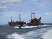 Sea Tigers freighter sunk by Sri Lankan Air Force in Mullaitivu sea.