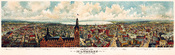Panorama map of Milwaukee, with a view of the City Hall tower, ca. 1898