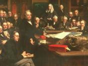 English: Lord Palmerston Addressing the House of Commons During the Debates on the Treaty of France in February 1860