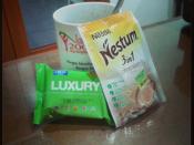 Breakfast with nestum chocolate + hwa tai luxury biscuits *am feelin' luxurious! Hahaha... ;p #instafood #breakfast #foodoftheday #cereal #health #good #instadrink #morning