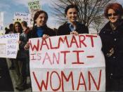 A protest in Utah against Wal-Mart