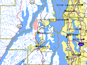 map of Kitsap County and surrounding area