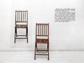 'One and Three Chairs' (1965), by the U.S. artist, Joseph Kosuth. A key early work of Conceptual art by one of the movement's most influential artists.