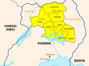 Ugandan districts affected by Lords Resistance Army