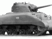 An animation showing the first three variants of the M4 'Sherman' tank (the M4A1, M4A2 and M4A3).
