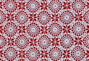 English: Detail of crochet table-cloth. Français : Détail d'un napperon au crochet.