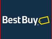 This Best Buy logo has appeared at select stores. Its replacement status remains unknown.