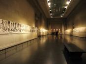 General view of the room displaying the Elgin Marbles