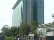 the R&D building of Huawei Technology in Shenzhen, China.