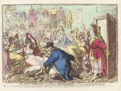 The man of feeling, in search of indispensibles; - a scene at the little French milleners' (William V, Prince of Orange), by James Gillray (died 1815), published 1800. See source website for additional information. This set of images was gathered by User:
