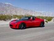 English: Tesla Roadster Sport 2.5, the fourth-generation Roadster from electric carmaker Tesla Motors Inc.