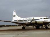 English: Scandinavian Airlines Convair 440 SE-BSS still in the fleet taken at Copenhagen Airport in 1972.