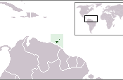 The location of the Republic of Trinidad and Tobago