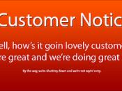 customer notice