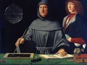 Luca Pacioli, here in a 1495 portrait by an unknown Renaissance artist, wrote on accounting ethics in 1494.