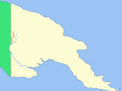 Location of the Ok Tedi