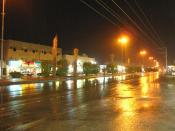 Rain in Muzahimiyah, Saudi Arabia