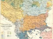 Ernst Ravenstein's Ethnographical Map of Turkey in Europe