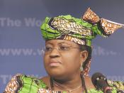 Ngozi Okonjo-Iweala (Finance Minister of Nigeria, 2003-2006; Managing Director of the World Bank, December 2007-present of May 2010), at the 2004 Spring Meetings of the International Monetary Fund and the World Bank Group.