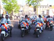 Local police motorcyclists