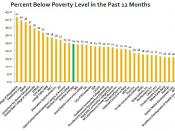 English: This graph shows Poverty Levels for the last 12 months in PUMAs served by POP grantees, according to estimates by the 2009 American Community Survey 1-Year estimates. For grantees that served more than one PUMA, poverty levels across all PUMAs se