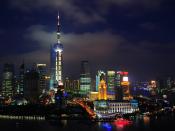 English: The skyline of Shanghai, China.