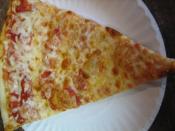 English: Pizza day at pizza parlor