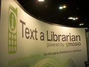 Text a Librarian Booth at ALA Midwinter